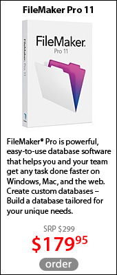 FileMaker Pro 11$179.95